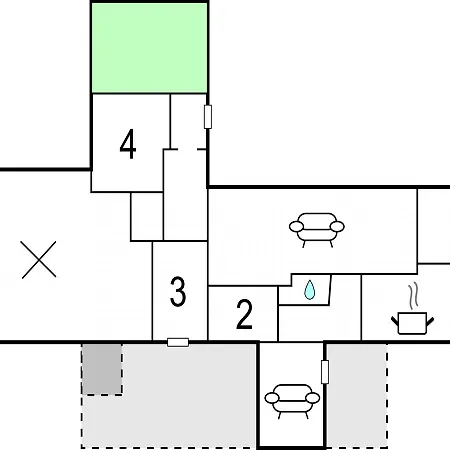 度假居 Four Bedroom Holiday In 尼堡
